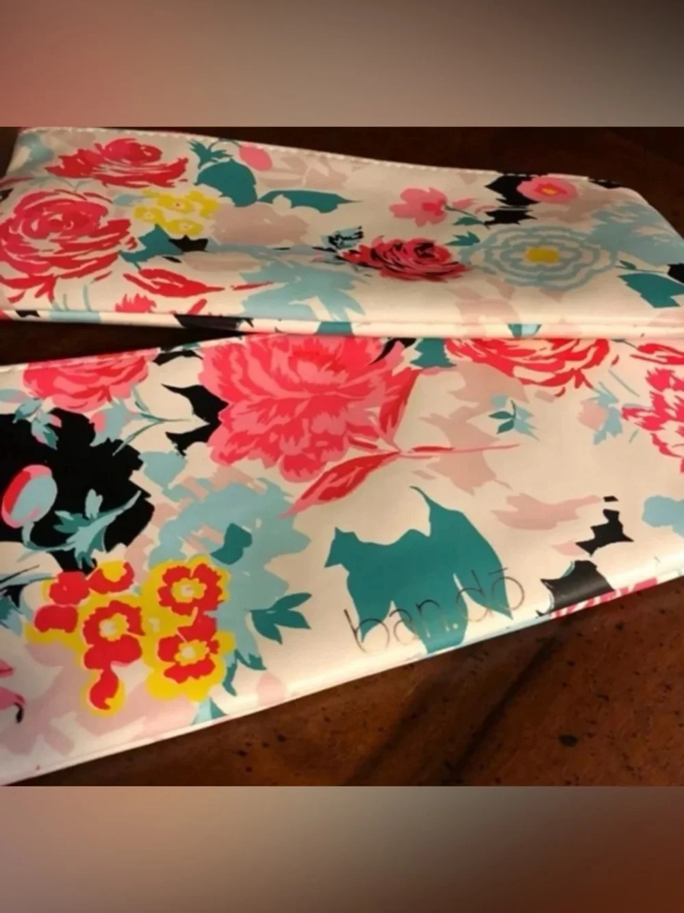 Ban.do Floral Makeup Bag Set Cosmetic Pouch Bundle Travel Organizer Zipper New